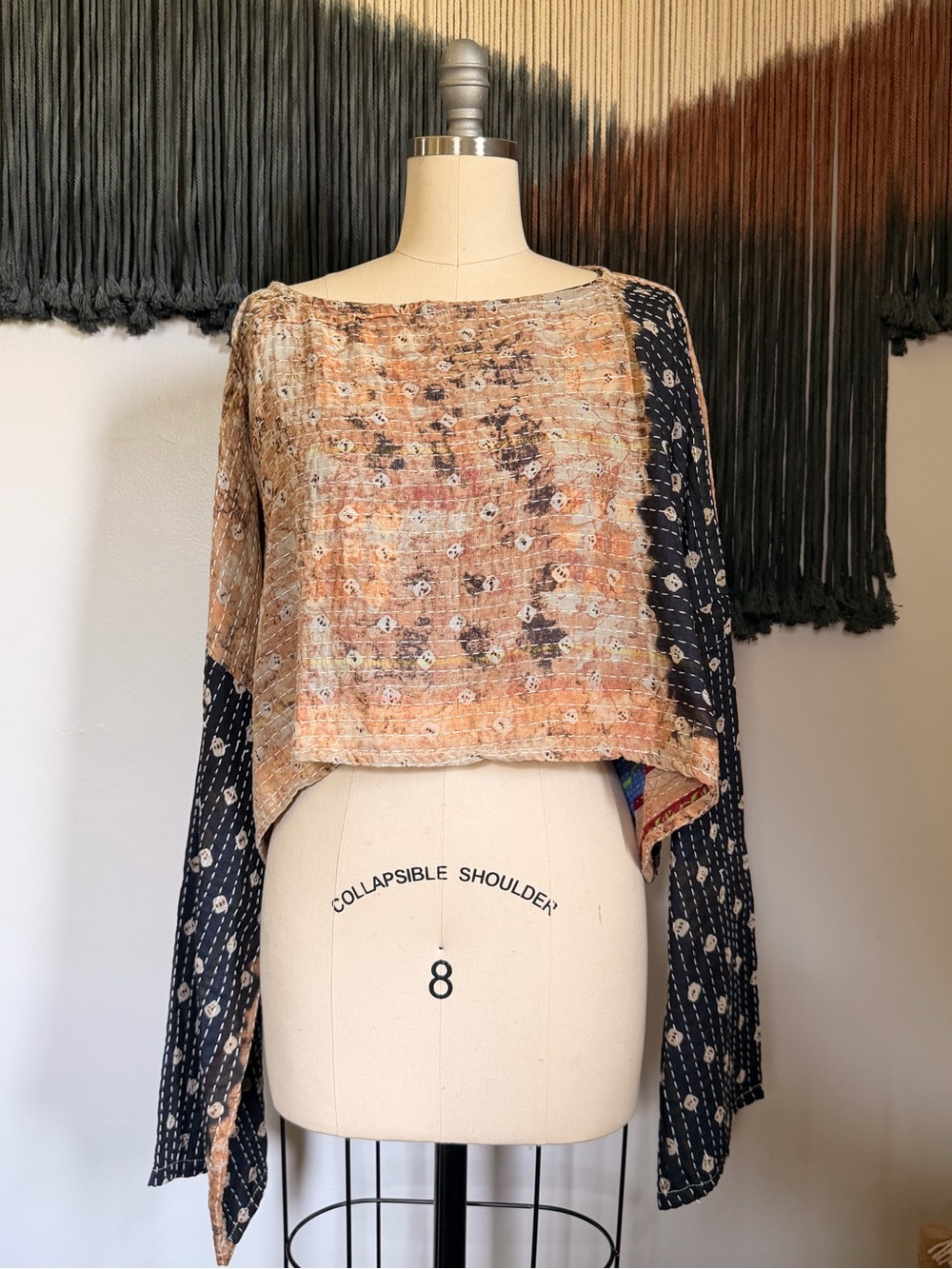 Kantha Bae Abundance Crop Top Long Sleeves Free Size